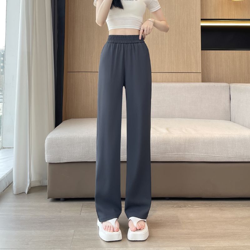 plus size 3XL 4XL sweatpants jogger Women wide leg Pants High Waist solid Elastic woman sweatpant green loose Long Trouser