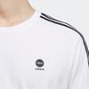 adidas Neo Kontraststreifen Lässiges Sport-T-Shirt Herren Oberteile Weiß HD4665