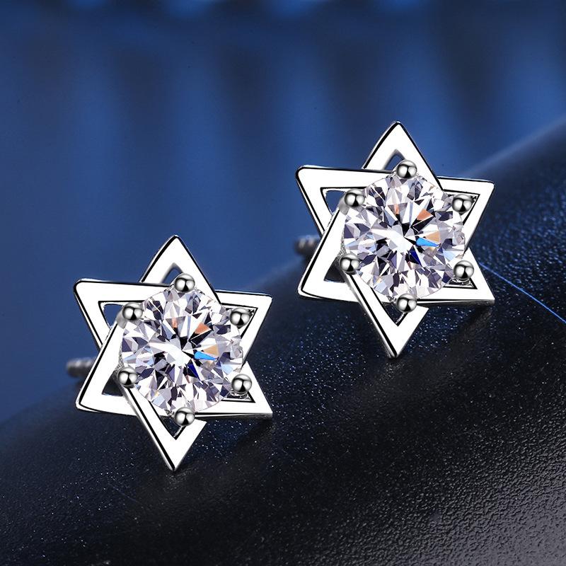 Tancise 925 Sterling Silver Moissanite Zircon Earrings Drop Earrings For Women Wedding Party Gifts