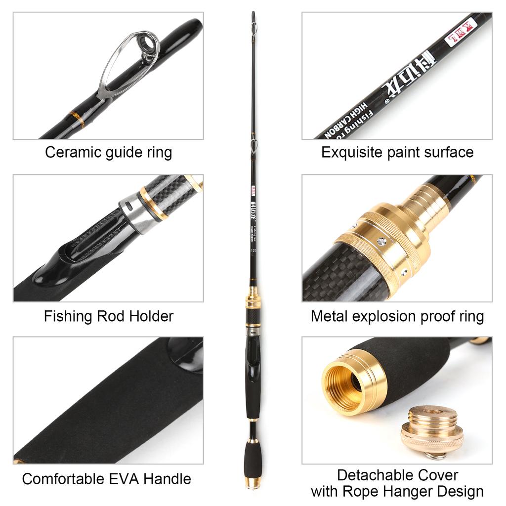 Ultralight Fishing Rod Raft Rod Fishing Pole Titanium Alloy Rod Tip Bridge Rod