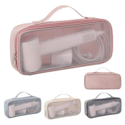 Travel Hairdryer Pouch Zippered Hair Curler Storage Bag Dustproof Hair Dryer Bag with Handle Organizer for Dyson Hair Dryers Curlers Business Trips