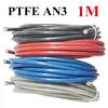 1M AN3 Motorcycle Braided Stainless Steel Nylon Brake Line Hose Fluid Hydraulic Hose Ptfe Brake Line Gas Oil Fuel Tube Pipe