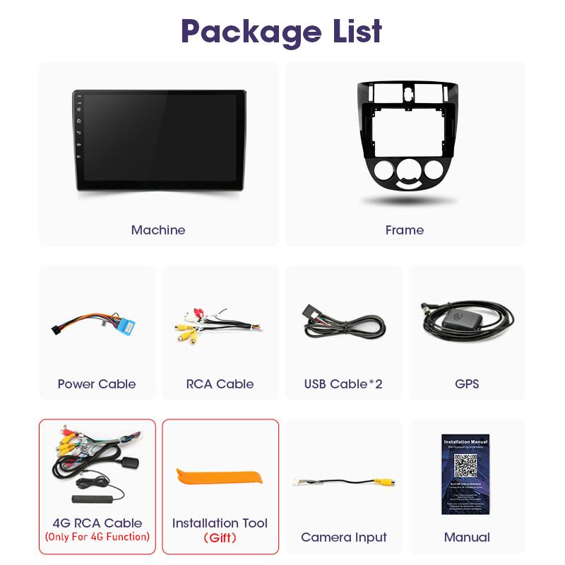 For Chevrolet Lacetti J200 For Buick Excelle Hrv For Daewoo Gentra 2 2 Din Android 12 Car Radio Multimedia Video Player Carplay
