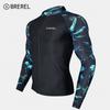 Herren UV-Schutz Rash Guard Set Langarm Schnelltrocknend Badeanzug Surfen Schnorcheln Tauchen Schwimmen