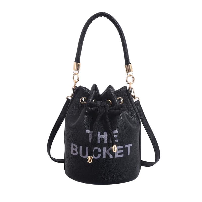 Women's Retro Fashion Bucket Bag - Single Shoulder & Crossbody Handbag