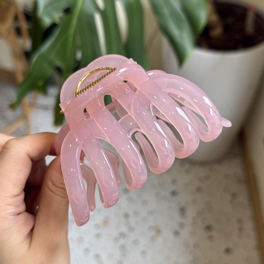 Large Super Grip Pumpkin Claw Clip for Thick Hair - Shark Style Updo Hair Clip 2025