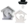 Easter Wall Decoration House with Bird Silicone Mold Spring Holiday Ornament Heart Pattern Bird House Pendant Casting Mold