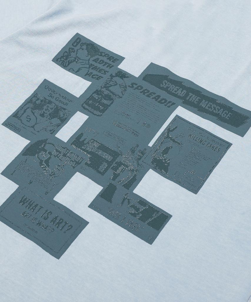 BROWNBREATH Ads Pigment Tee - Blue