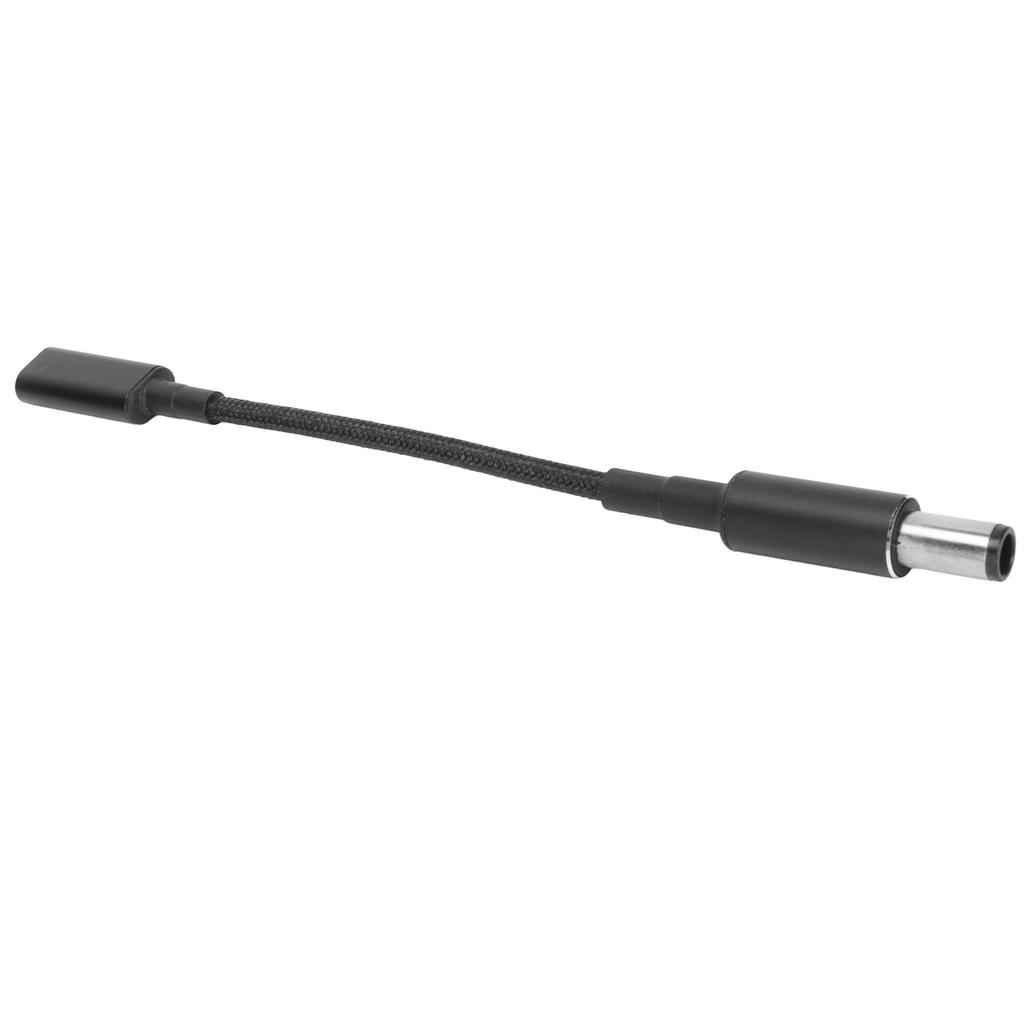 Type C to DC 7.4mm Adapter Aluminium Alloy PD 100W Fast Charge Dual Chip USB C to DC 7.4mm Adapter for Laptop 0.6mm Port