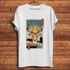 Deer In Nara Spring Funny Vintage Nippon Ukiyo TShirt,Short Sleeve White Casual T-Shirts,Unisex