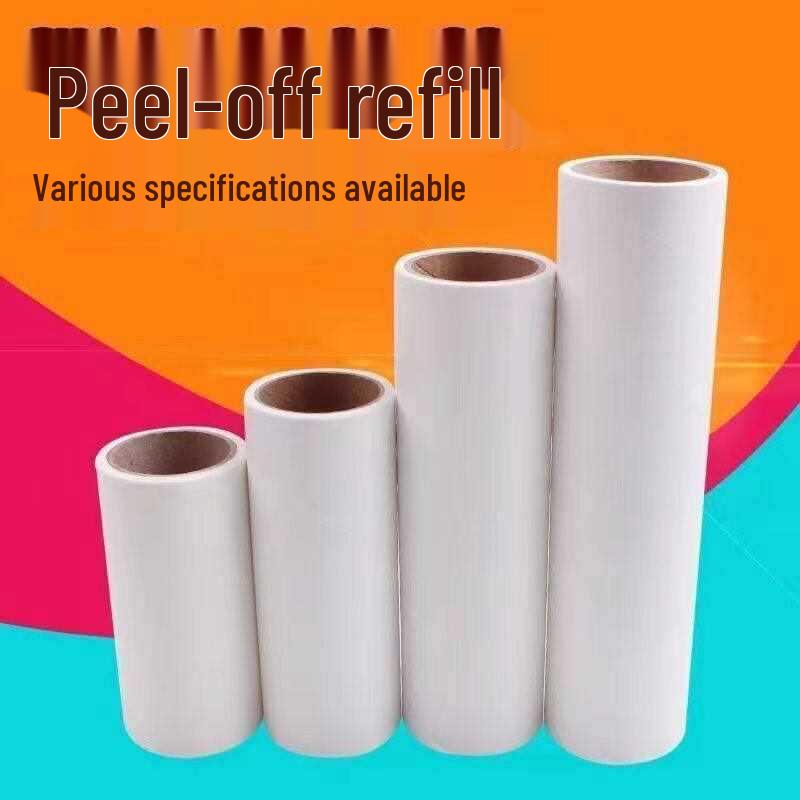 **Lint Roller Refill Rolls: Tear-Off Dust Removal Paper for Clothes**