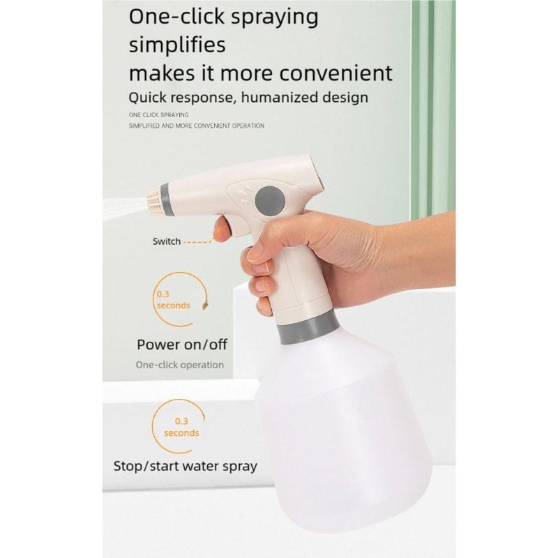Großvolumiger 1-Liter Elektrischer Gartensprüher Automatischer Betrieb Für Mühelose Pflanzenbewässerung Und Haushaltsreinigungsaufgaben