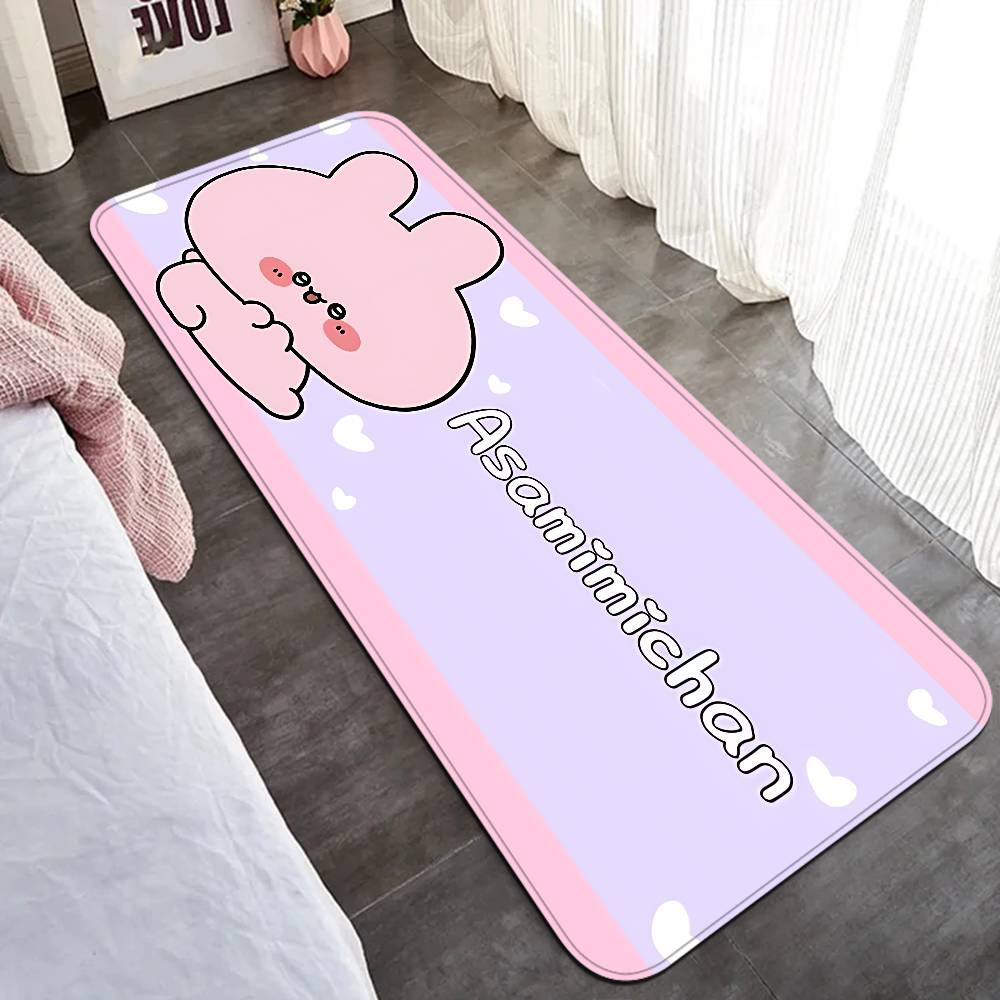 Cartoon A-Asamimichan Floor Mat INS Style Soft Bedroom Floor House Laundry Room Mat Anti-skid Household Carpets
