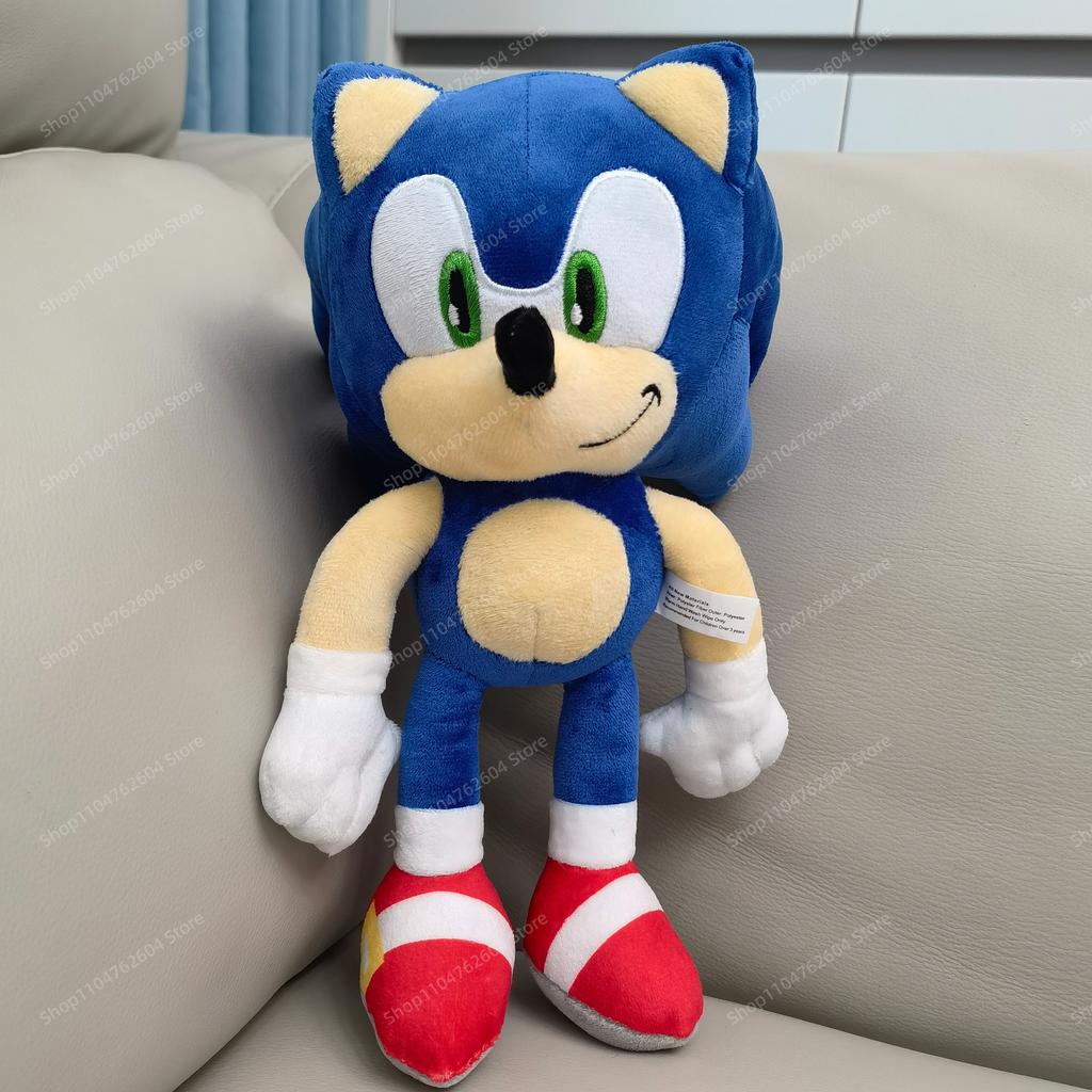 - New Machine Metal Sonic Plush Toy Doll children's toy doll 30cm soft plush toy high quality with knuckles and birthday Gift