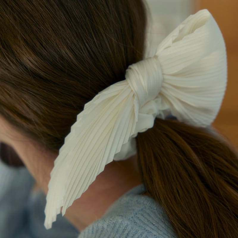 Murmur Pleats Ribbon Hair Scrunch