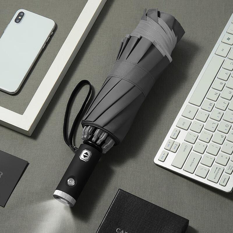 Nanqiao 10-Rib Manual Open Reflective LED Umbrella