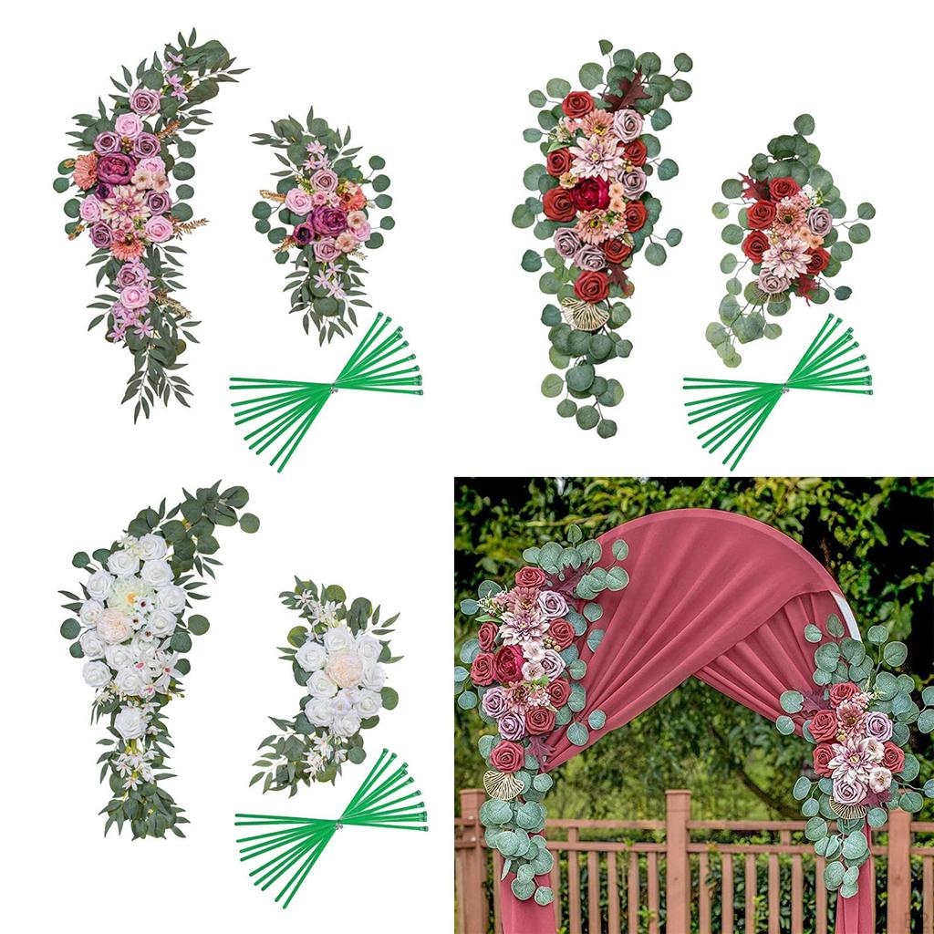 Artificial Flower Swag, Wall Swag Backdrop, Wedding Arch, Front Door Flowers
