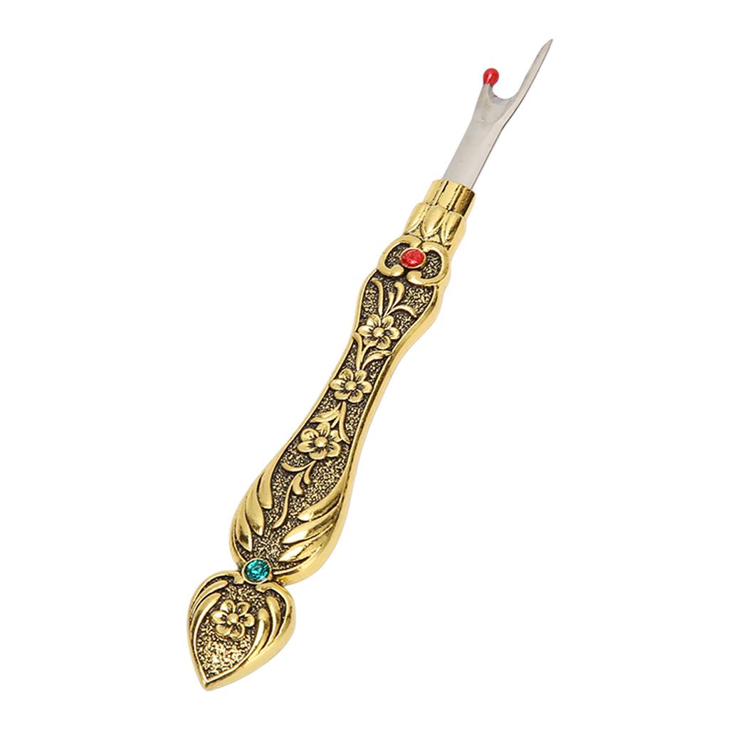 Retro Daffodils Seam Remover Quickly Removal Exquisite Hand Stitch Remover for Hand DIY Needlework Gold