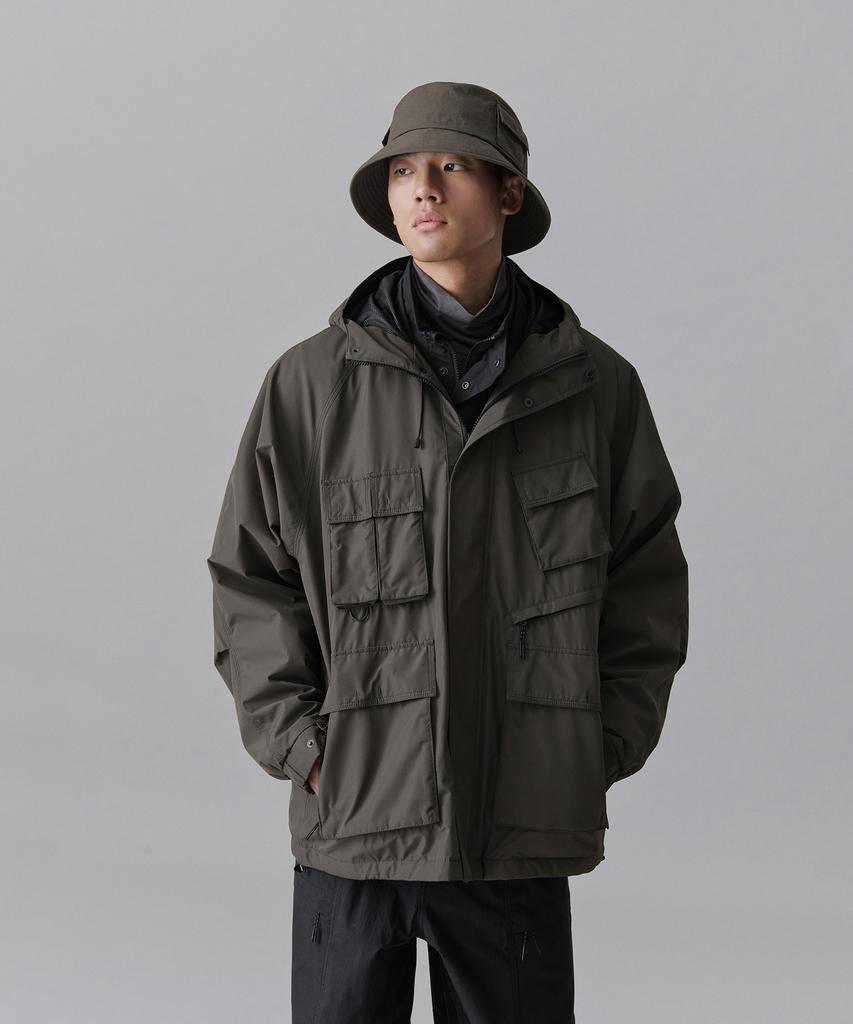 Musinsa Standard [City Leisure] Multi-Pocket Windbreaker Jacket [Mud Grey]