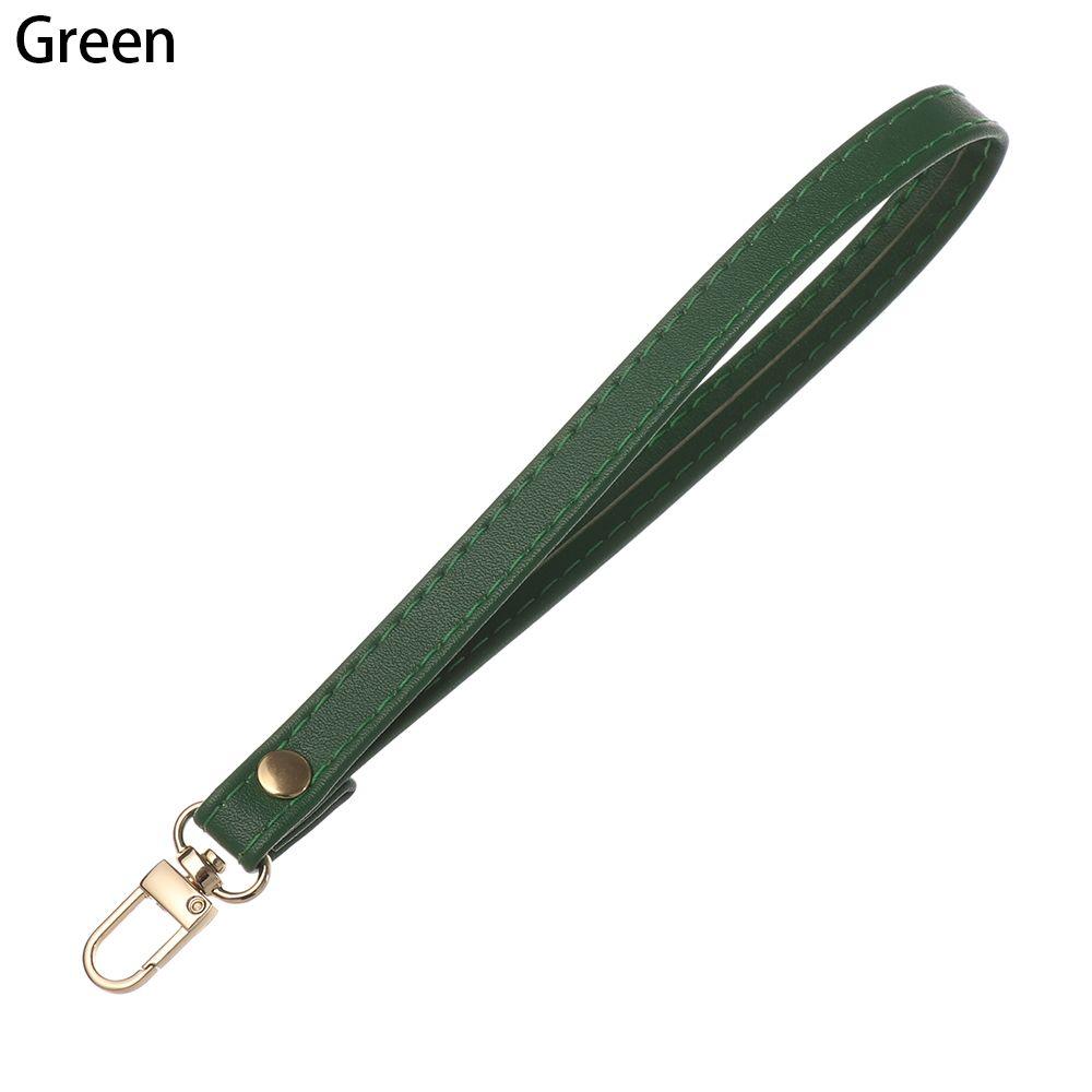 Metal Bag Wrist Strap Key Belt Wallet Strap Belt Waterproof Handbag Straps PU Leather