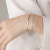 Mode Neue S925 Sterling Silber Gypsophila Doppel Kette Armband für Frauen Edlen Schmuck für Hochzeit Party Geburtstag Geschenk