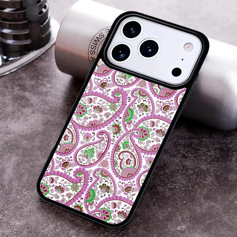 Bandana Seamless Pattern Phone Case For iPhone 17 16 15 14 13 12 11 Pro Max Plus 17Air Soft Silicone Cover