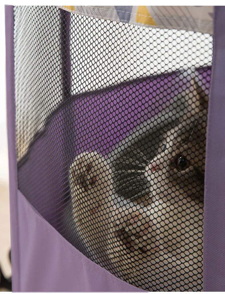 Foldable camping outdoor cat and dog house portable breathable tent round pet production box maternity supplies dog bed fence