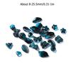 20g Zufällige Gemischte Glasblumen Schmetterlingsförmige Perlen Lose Abstandshalterperlen für DIY Halskette Armband Ohrring Schmuckherstellung Zubehör