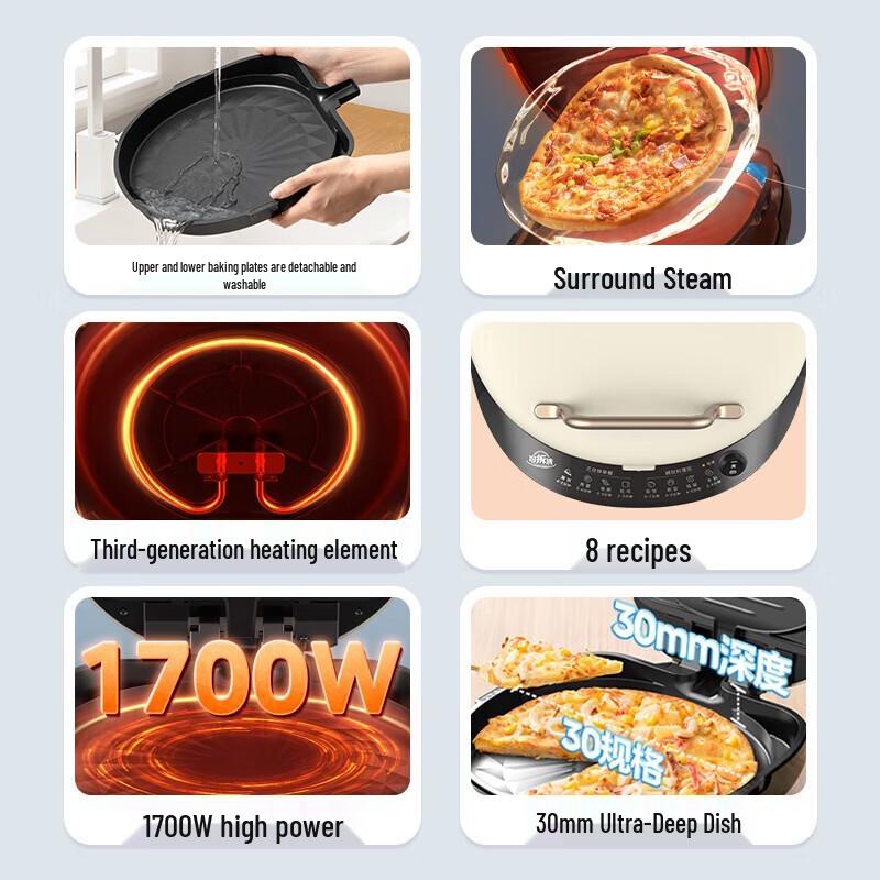 Midea Double-Sided Electric Pancake & Crepe Maker CN Plug (adapter Included)
