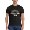 Lustige Geräusche Gay Ich Bin Drin LGBT Pride Klassisches T-Shirt Unisex Kleidung Shirts Grafik-T-Shirts Übergroße T-Shirts