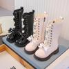 Botas de Cano Alto Plus Veludo Respiráveis para Meninas
