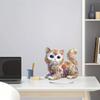 Special Shape Cat Table Top Diamond Painting Ornament Kits Diamond Painting Tabletop Ornaments Kit for Home Office Desktop Decor