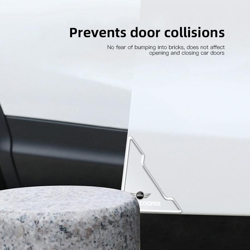 BERV3 Car Stickers Door Corner Anti-collision Silicone Stickers For BMW Mini Cooper One JCW WORKS F54 F55 F56 F57 F60 R50 Car Supplies