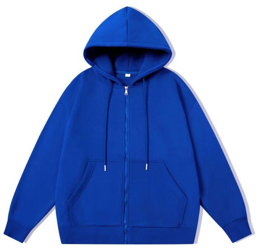 Cross-Border Zipper Hooded Cardigan with Pockets - Casual Long Sleeve Hoodie