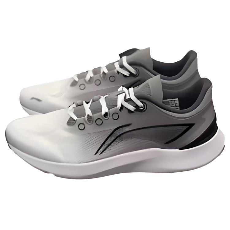 Li Ning Comfortable Versatile Shock Absorbing Wear Resistant Low Top Running Shoes Men Sneakers White Gray ARBT003-8