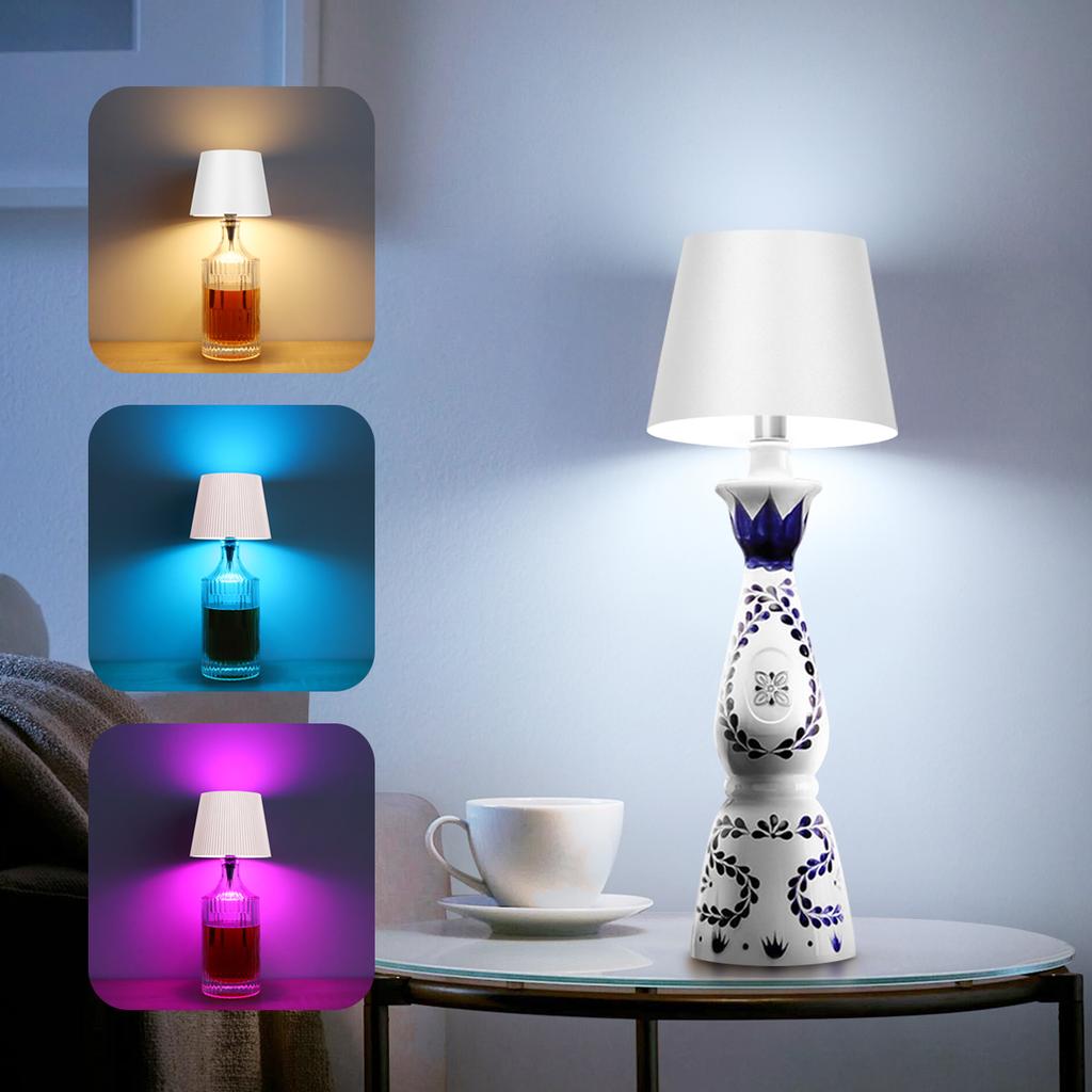 Berührungssensor Dimmbares LED Nachttisch-Nachtlicht 1800mAH USB Wiederaufladbar Studien Lese Buch Schreibtisch Tischlampe Und Weinflaschenlichter