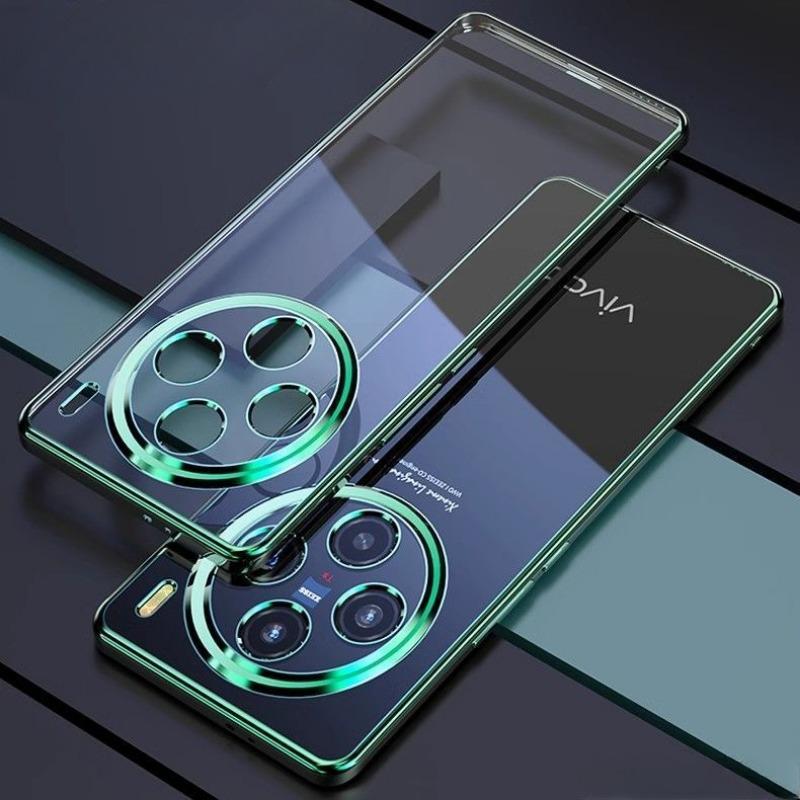 

Ультратонкий силіконовий чохол для телефону TPU для VIVO X200 Pro Міні-гальванічний прозорий чохол для VIVO X100 Ultra X100S Pro For VIVO X100S зелений