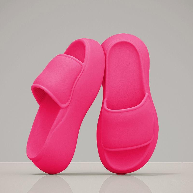 

Горячий Продавец 6 см Step on The Poo Feeling Eva Шлепанцы Женские Летние Домашние Увеличенные Толстые Подошвы Носить Мягкие Подошвы Женская Обувь 36-37 розы красного