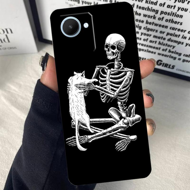Trippy Skeleton For Realme C63 C71 C55 C67 C51 C75 C61 C65 C53 10 11 12 13 14 15 Pro Plus GT6 GT7 Pro Case