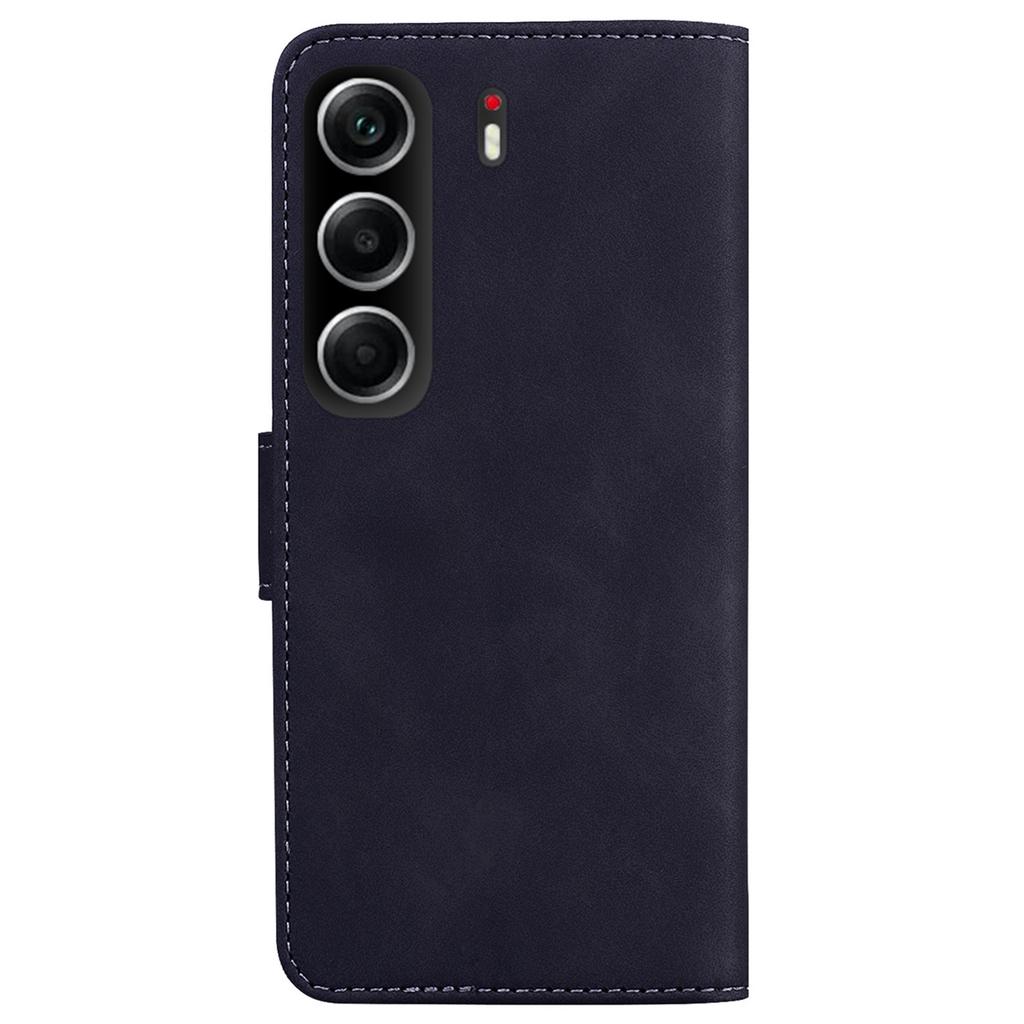 Dla TECNO Camon 40 4G Etui Jednokolorowe Skórzane Portfel Pokrowiec na Telefon