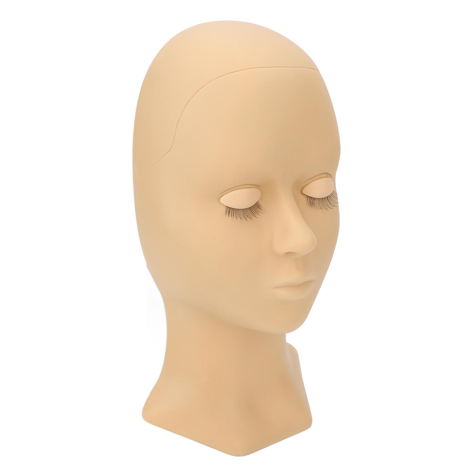 

Головка манекена для ресниц, съемная наращивание ресниц, практика макияжа, эластичная мягкая силиконовая форма для головы