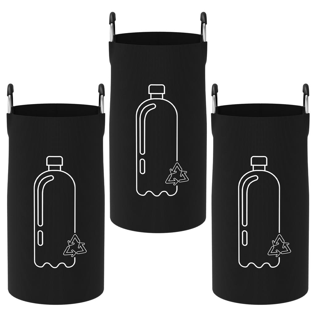 82/115L Empty Bottle Storage Basket Folding Kitchen Trash can Wastewater Bottle Collector Bag with Handle Large Capacity Bin