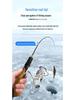 Mini Winter Ice Fishing Rod & Lure Spinning Reel Set - Portable Valve Rod for Sea & Freshwater Angling.
