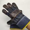1 Pair Thickened Cowhide Welding Gloves Labor Protection Welder Gloves  Metalworking Gardening