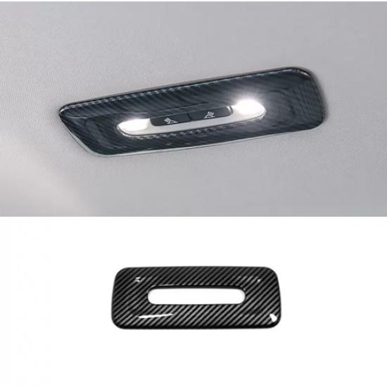 For Toyota Tundra -2024 Carbon Fiber Back Reading Light Lamp Cover Trim 1pcs