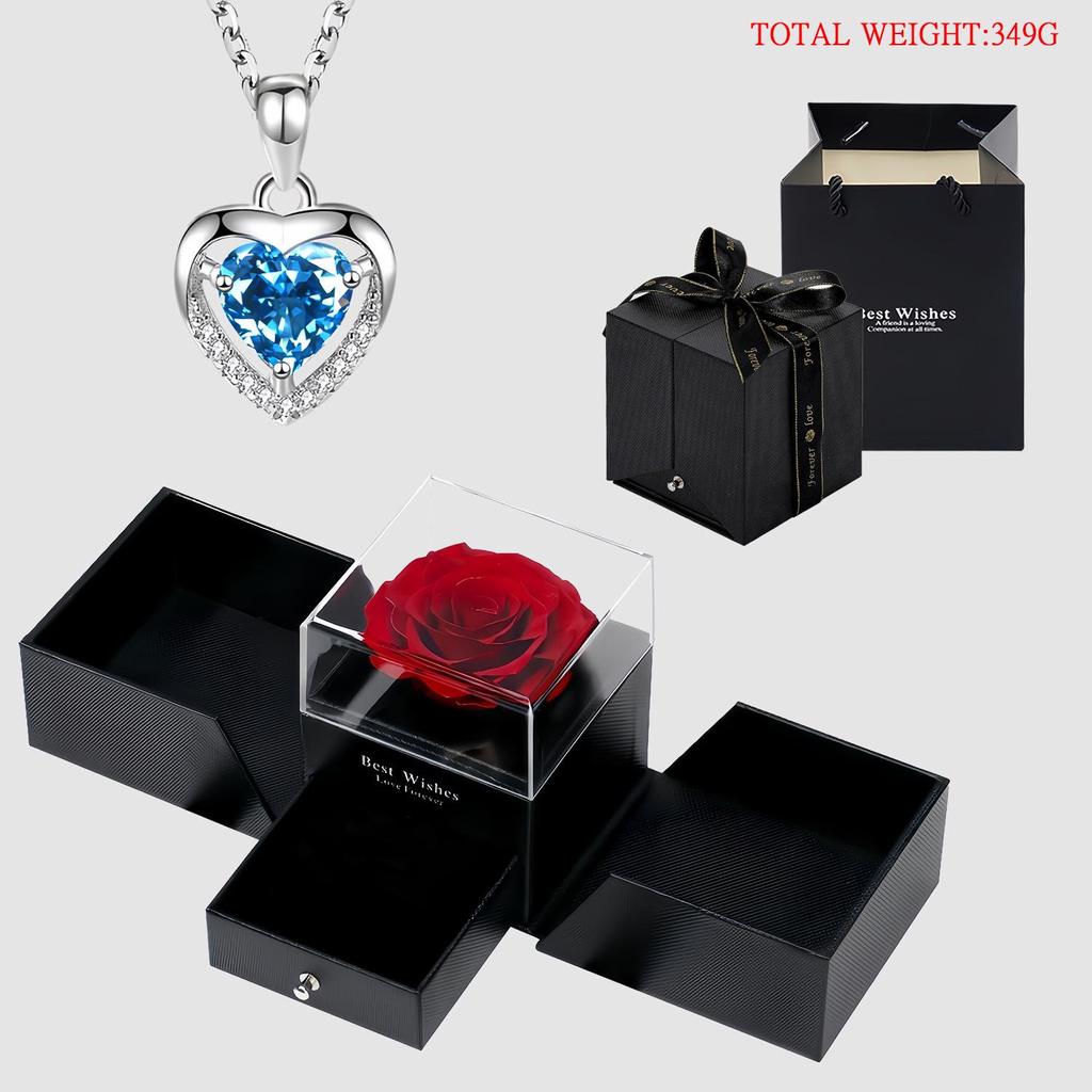 Ocean Eternal Heart Pendant Necklace for Women - Simple, Fashionable, Versatile Clavicle Jewelry