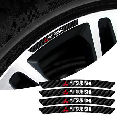 Car Wheels Rim Trim Stickers Decal Strip Auto Accessories For 9 Ralliart X EX L200 Colt Outlander Pajero Lancer Cross