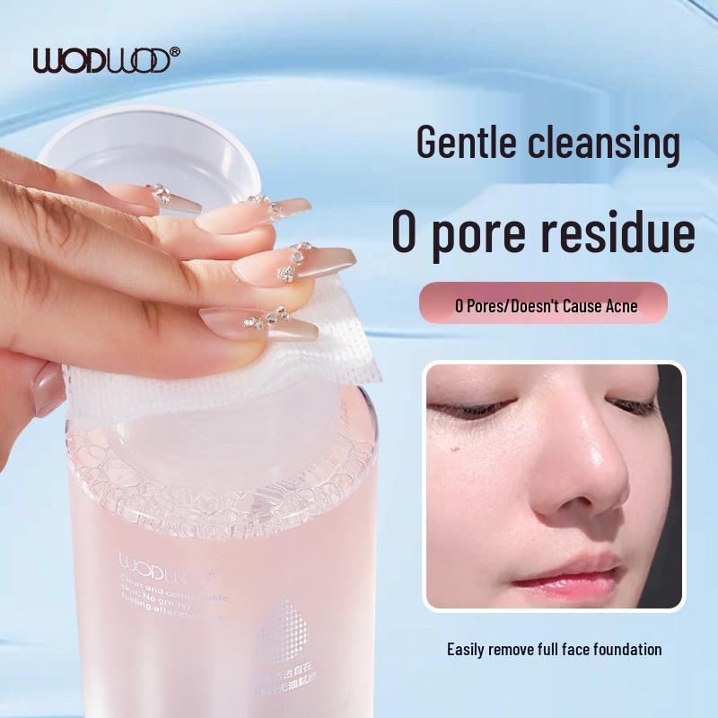WODWOD Gentle 3-in-1 Makeup Remover Water for Face, Eyes, and Lips - Deep Cleansing and Non-Irritating. W1074 Makeup Remover Water