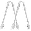2 Pcs Food Clip Kitchen Supplies Ice Cube Serving Tongs Clips Stainless Steel Clamp Sugar Portable Tweezers Cubes