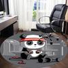 1pc Panda Fitness Office Round Area Rug, Indoor Mat Suitable For Office, Under Office Chairs Bedroom Living Room Home Decor, Room Deco